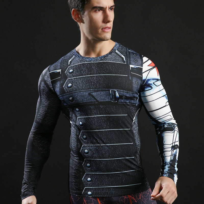 Men's Comic Fitness Compression Shirt