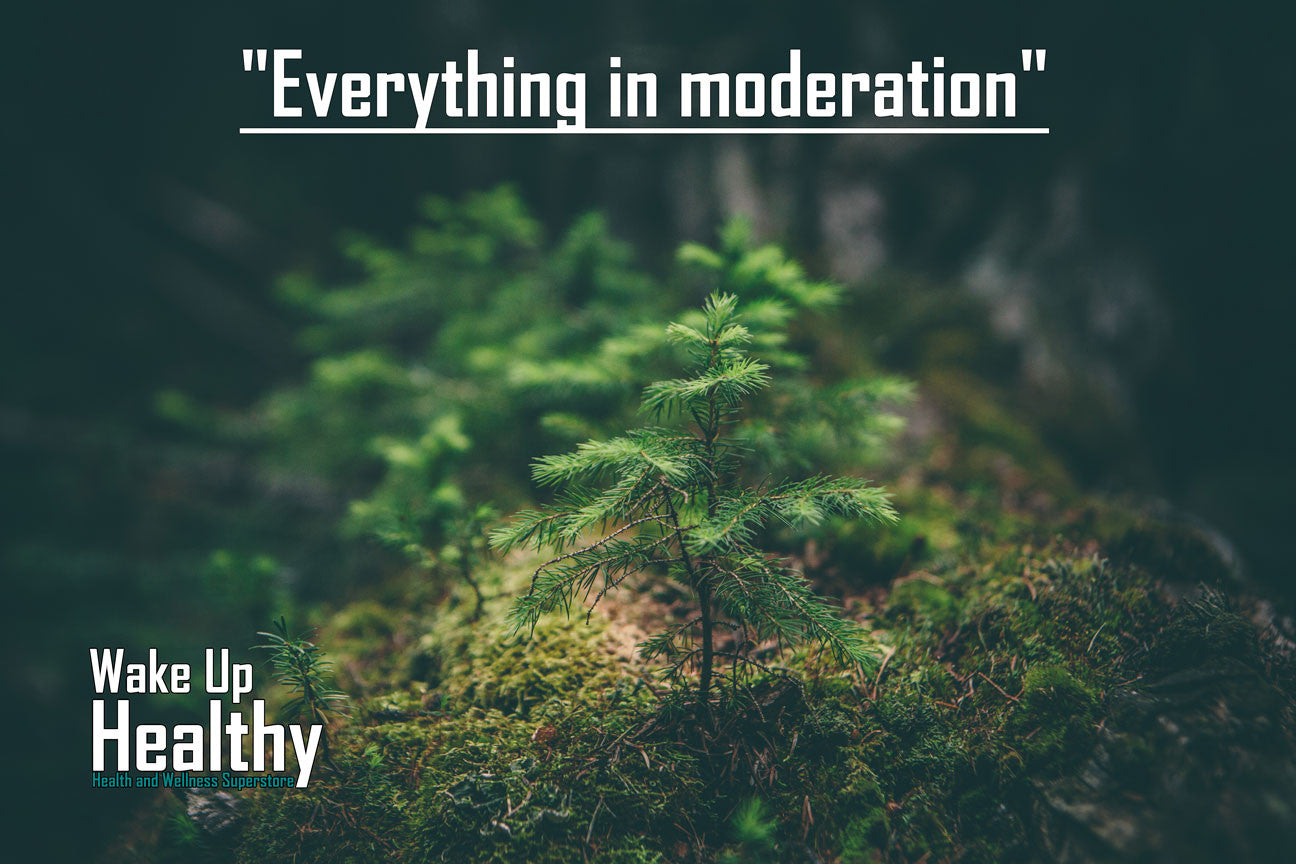 "Everything in moderation"