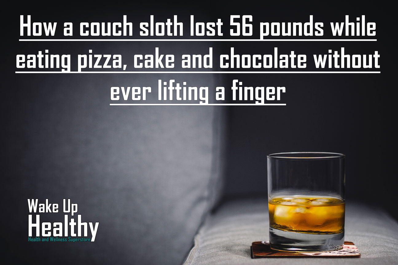 How a couch sloth lost 56 pounds while eating pizza, cake and chocolate without ever lifting a finger