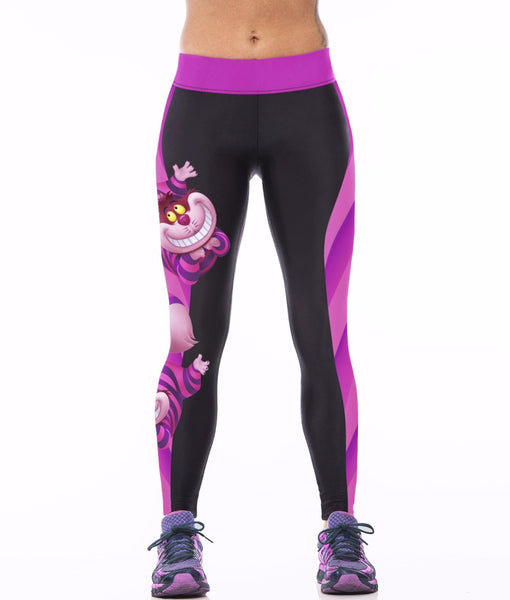 Ladies Alice in Wonderland Fitness Leggings