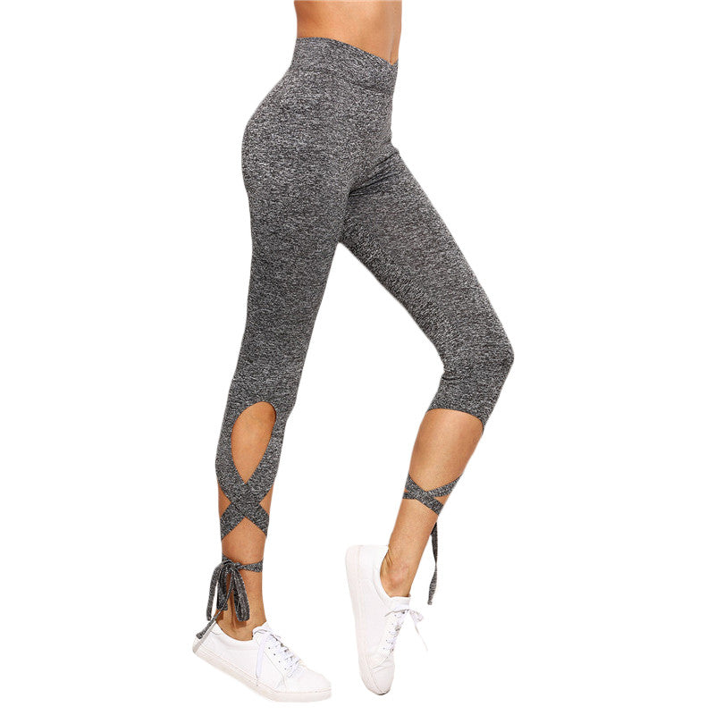 Ladies Tie Bottom Legging