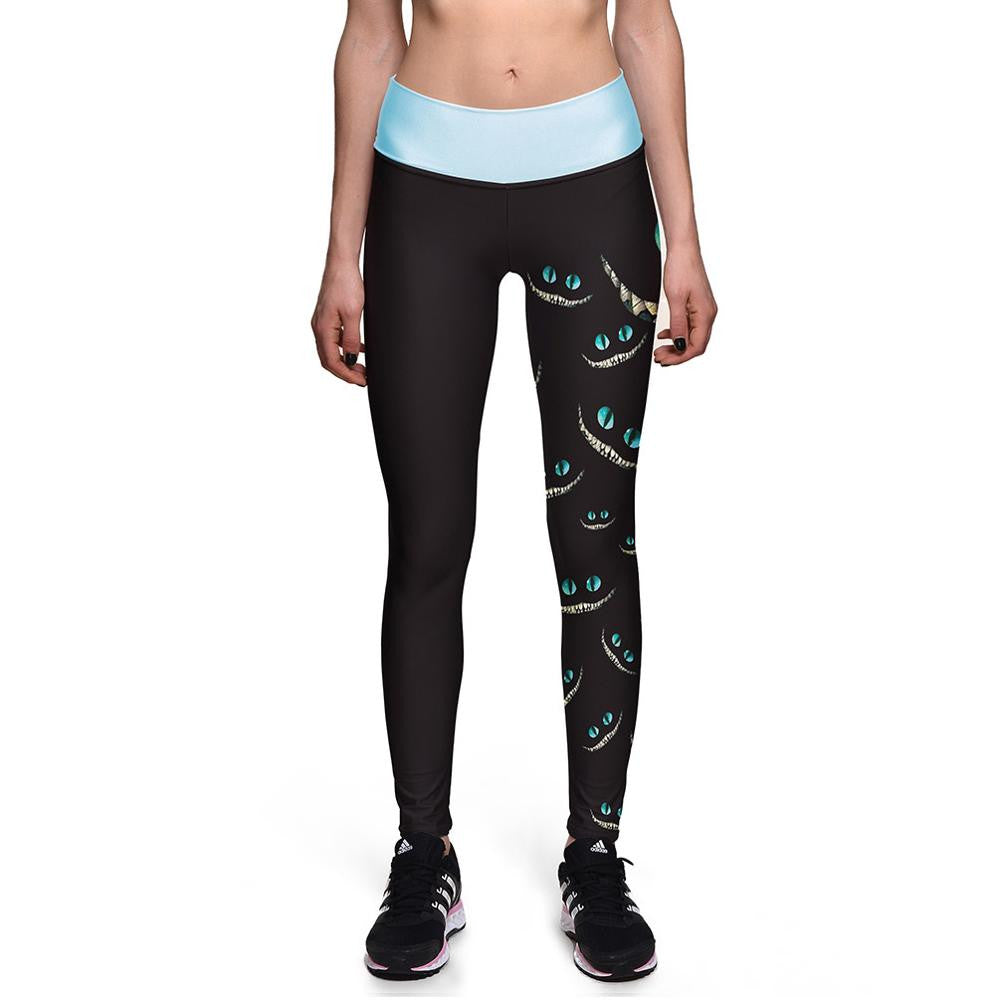 Ladies Alice in Wonderland Fitness Leggings