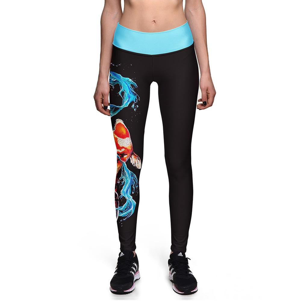 Ladies Alice in Wonderland Fitness Leggings