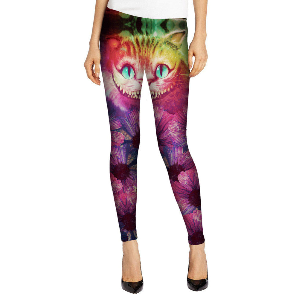 Ladies Alice in Wonderland Fitness Leggings