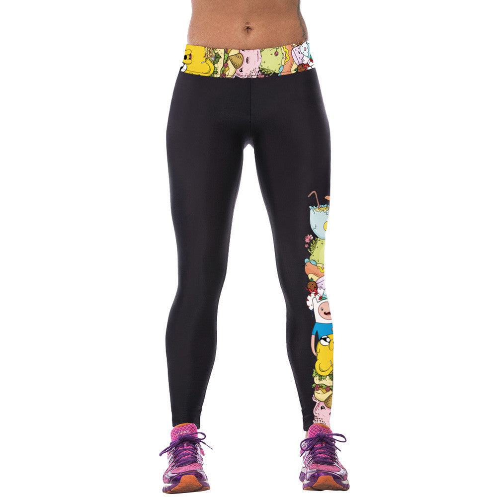 Ladies Alice in Wonderland Fitness Leggings