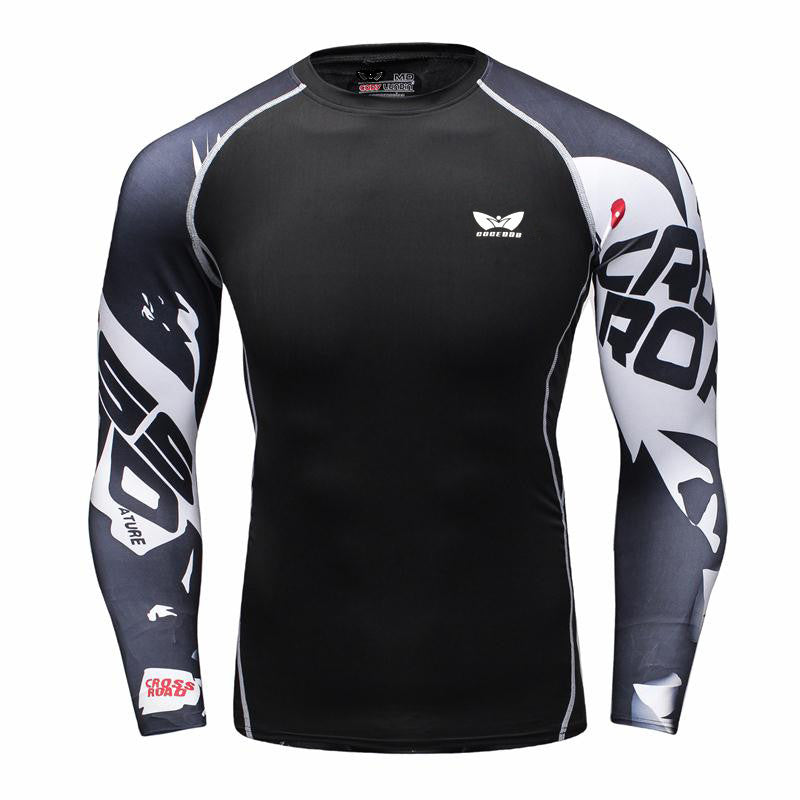 Mens Compression Long sleeve Breathable Quick Dry Shirts