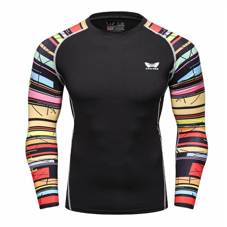 Mens Compression Long sleeve Breathable Quick Dry Shirts