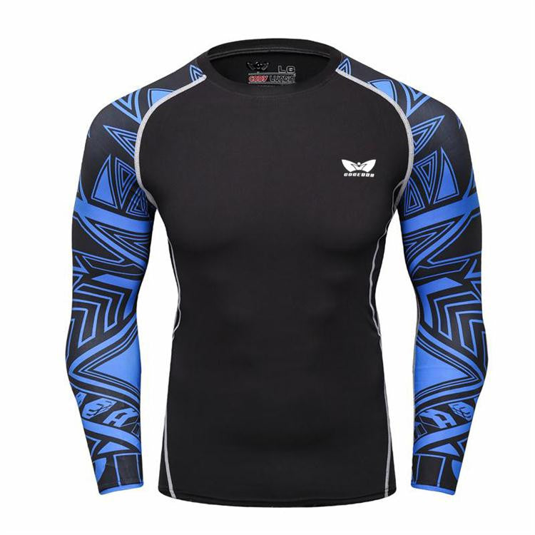 Mens Compression Long sleeve Breathable Quick Dry Shirts