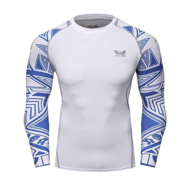 Mens Compression Long sleeve Breathable Quick Dry Shirts