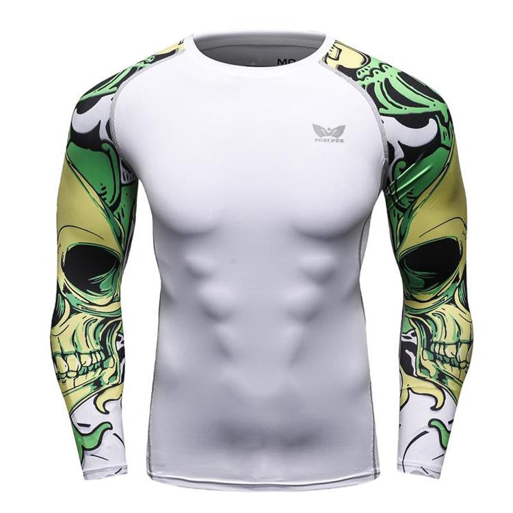 Mens Compression Long sleeve Breathable Quick Dry Shirts