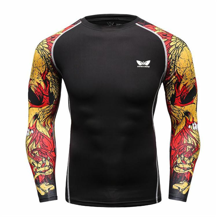 Mens Compression Long sleeve Breathable Quick Dry Shirts