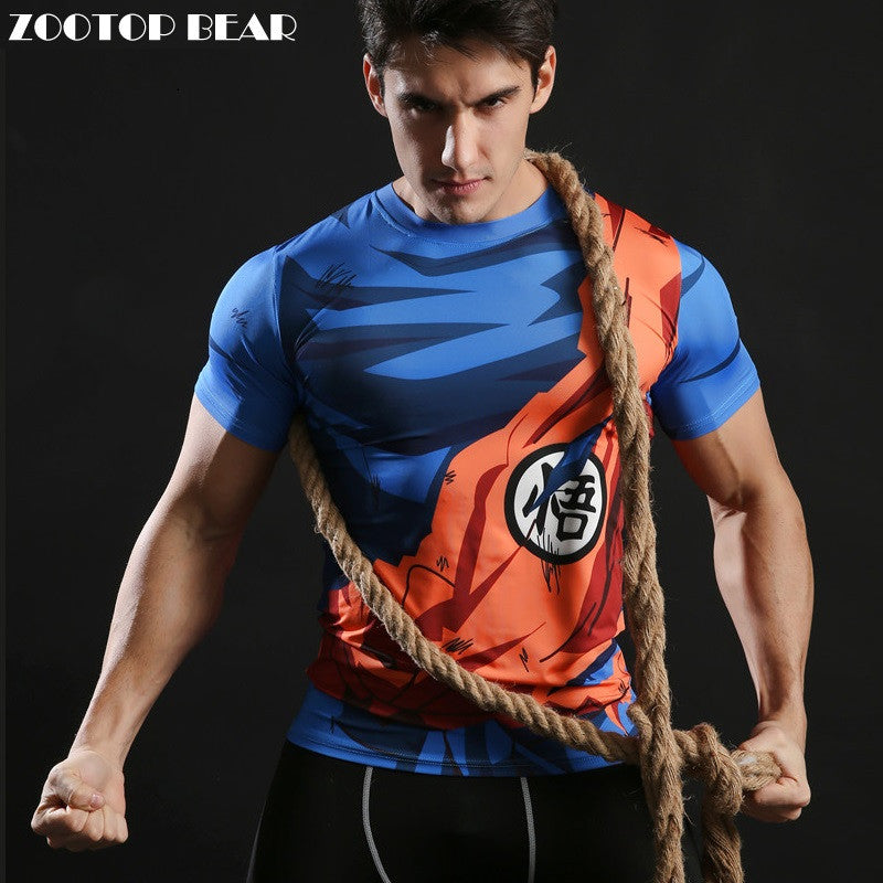 Men's Comic Fitness Compression Shirt