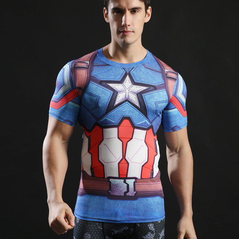 Men's Comic Fitness Compression Shirt