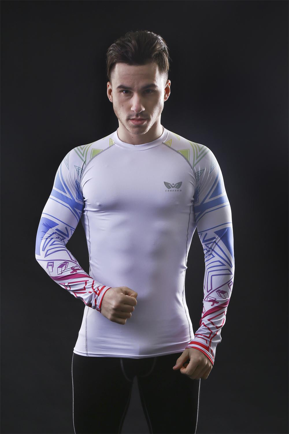 Mens Compression Long sleeve Breathable Quick Dry Shirts