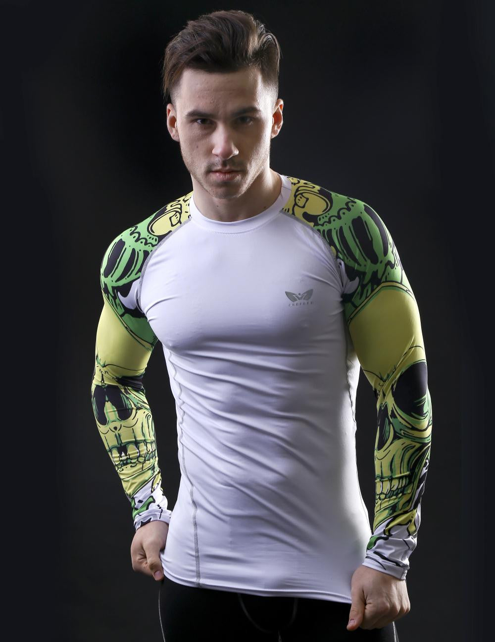 Mens Compression Long sleeve Breathable Quick Dry Shirts