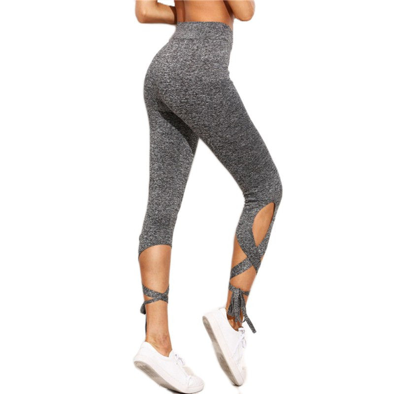 Ladies Crisscross Fitness Leggings