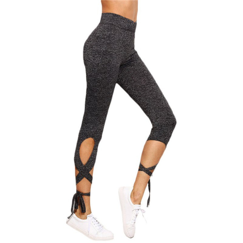 Ladies Crisscross Fitness Leggings