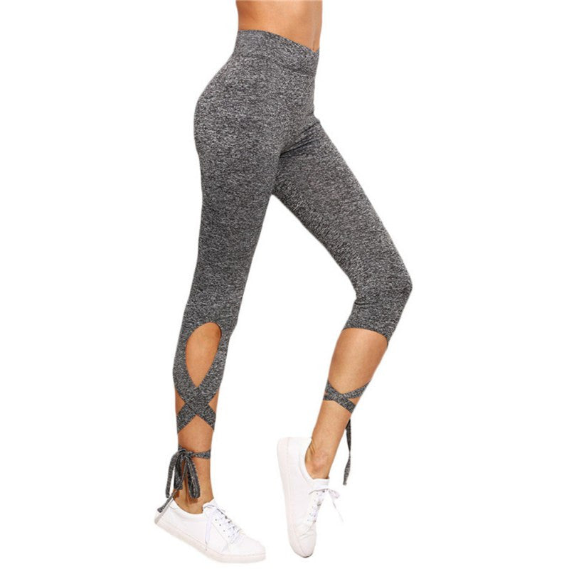 Ladies Crisscross Fitness Leggings