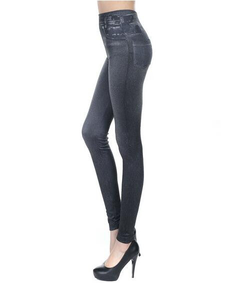 Ladies Jean Design Fitness Leggings (made large)