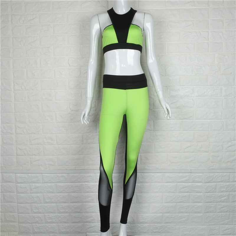 Ladies 2pcs Fitness Suit (Sports Bra and Legging)