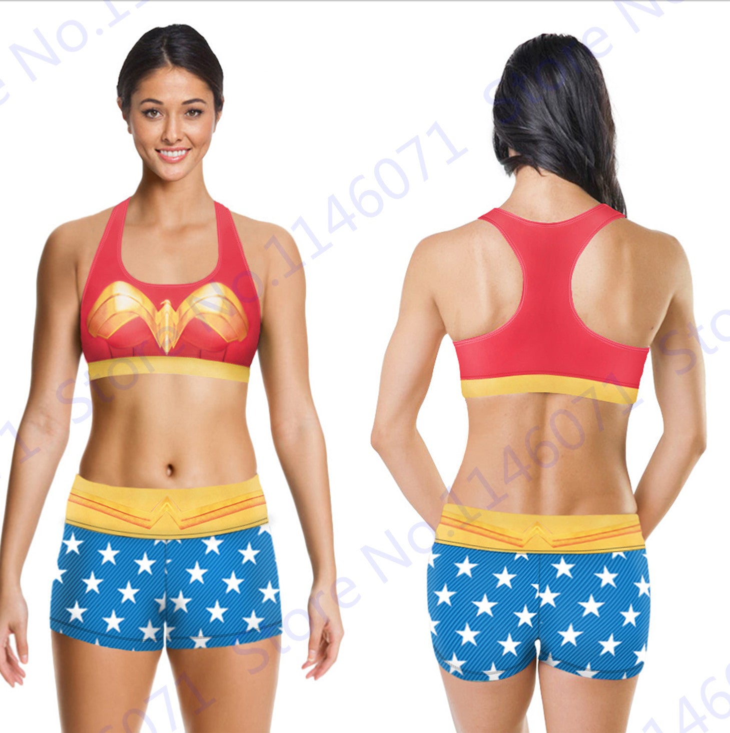 Ladies Sports Bra and Running Shorts