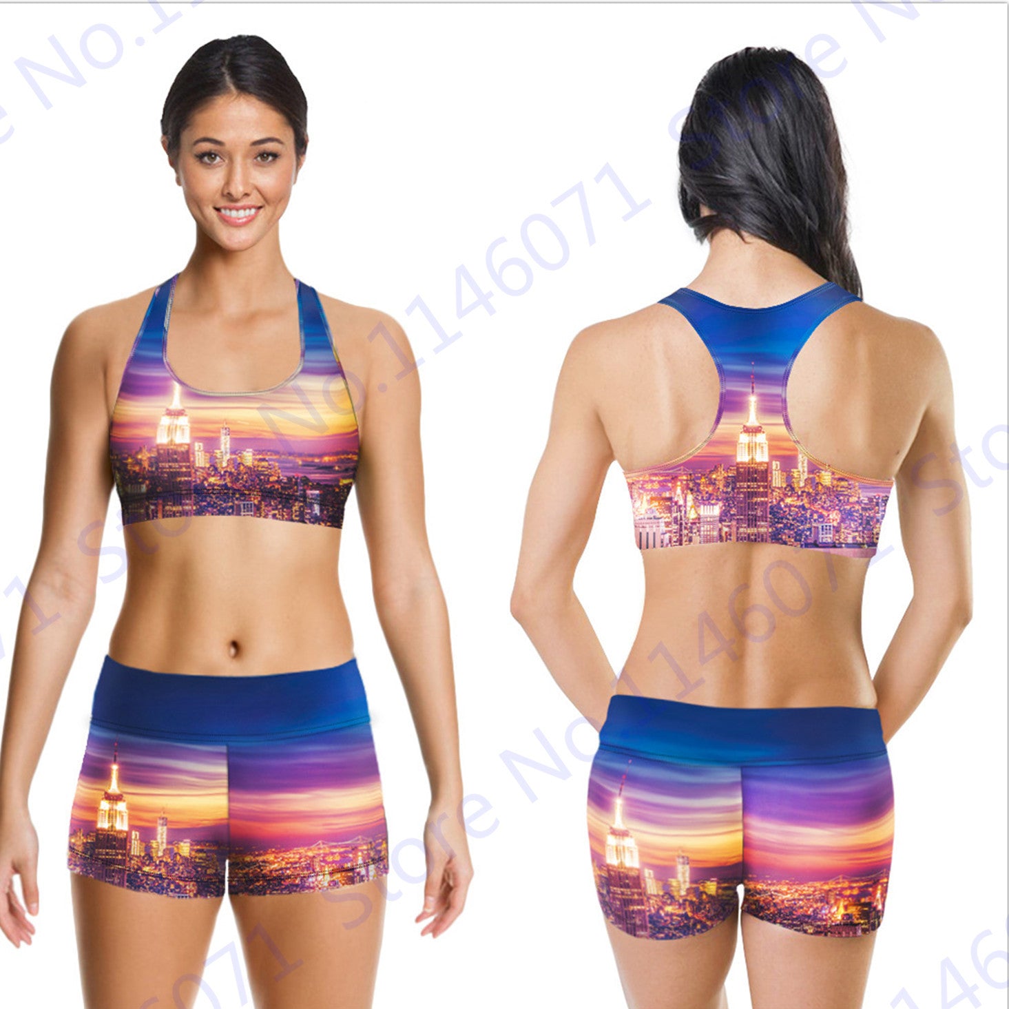 Ladies Sports Bra and Running Shorts