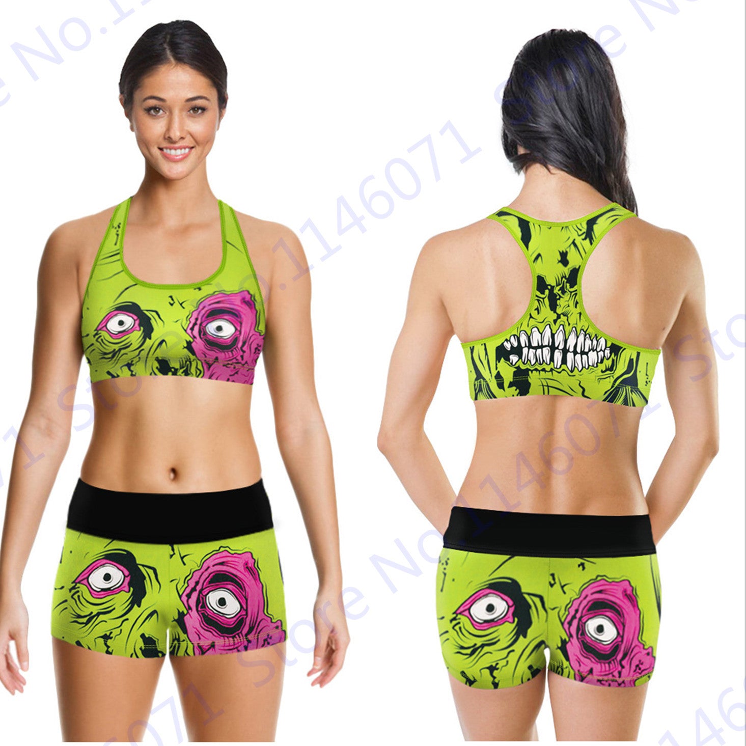 Ladies Sports Bra and Running Shorts