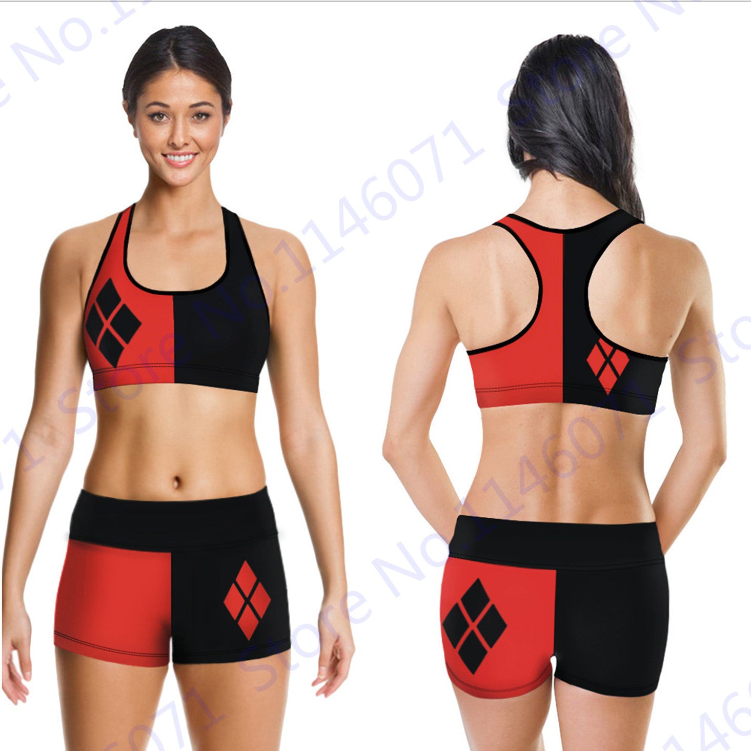 Ladies Sports Bra and Running Shorts