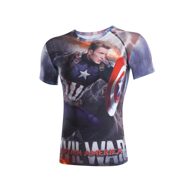 Mens Marvel/dc Compression Shirt